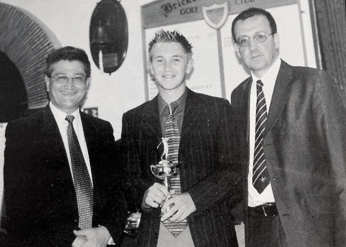Foundation Trophy, Spyros with Ben Webster the Winner of best Gross & Captain