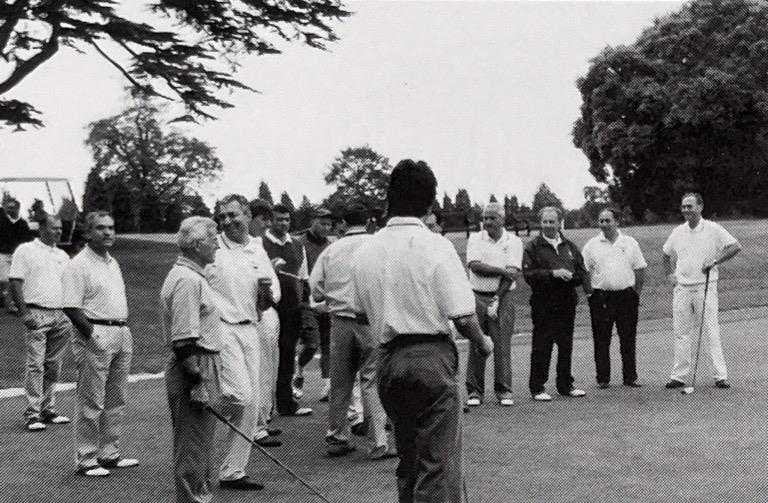 2002 Members watching Captain Louis Tsioupra Drive off 
