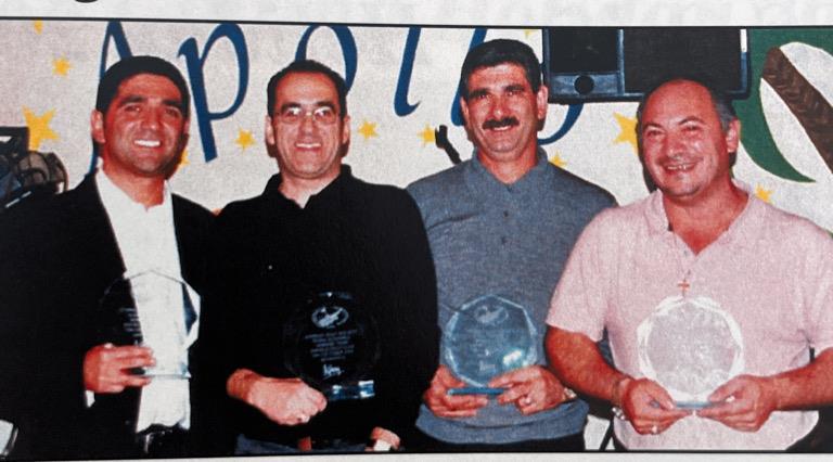 Big K Texas Scramble winners, Andrew Savva, Vange Evangelou, Savva Savva & Tas Priclis