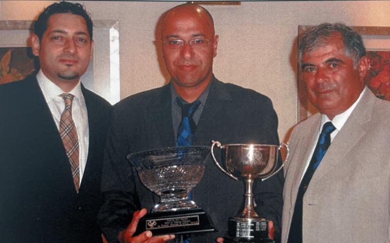 The Masters Winner, Harry Charalambous with Winner Costas Charalambous & The Captain